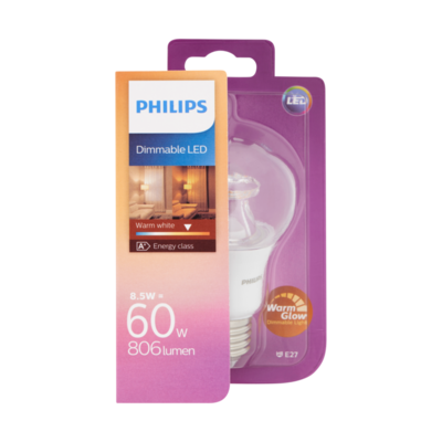 Philips Dimmable LED Lamp Warm White 8,5W E
